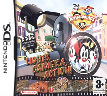 Animaniacs - Lights, Camera, Action! (Europe) (En,Fr,De,Es,It) (Rev 1) box cover front